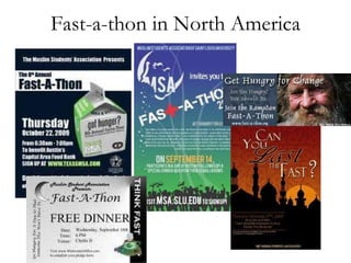 Fast-a-thon in North America 