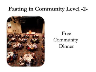 Fasting in Community Level -2- Free Community  Dinner 