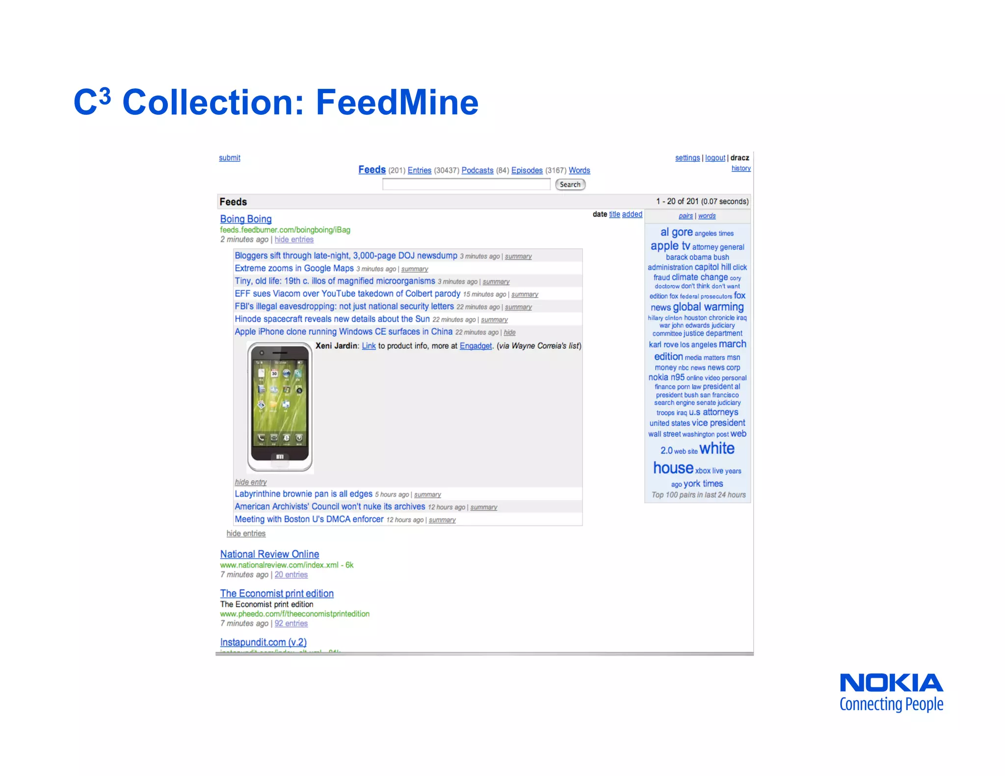 Friendsters At Work: Displaying Social Media Streams in the Workplace