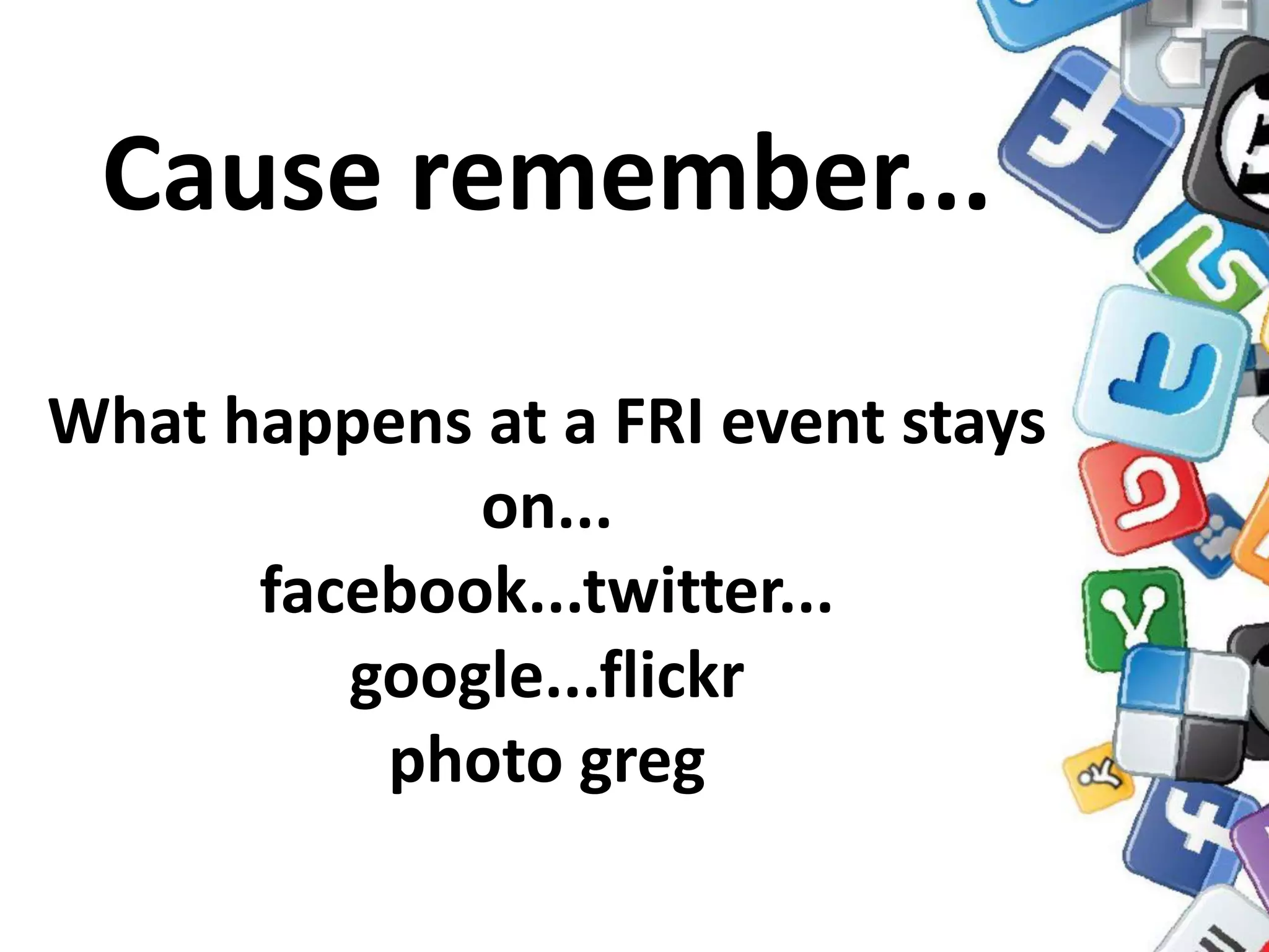 Let’s review the important stuff...