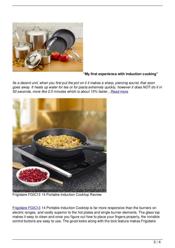 Frigidaire Fgic13 14 Portable Induction Cooktop Review