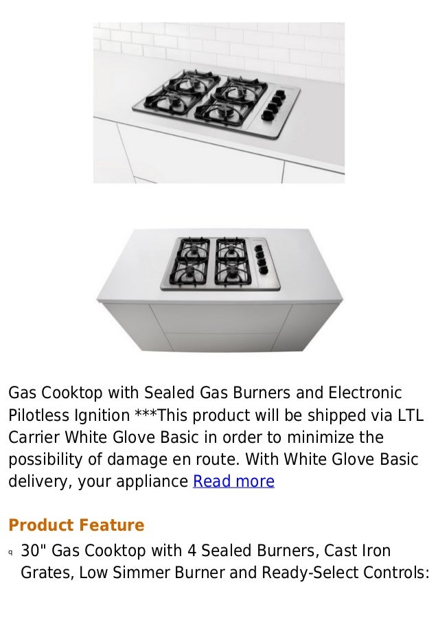 Frigidaire ffgc3015 l 30 gas cooktop with sealed gas burners and