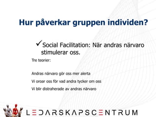 Hur påverkar gruppen individen?