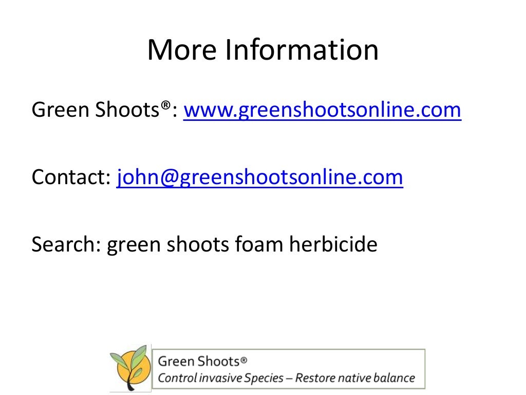 Tree of Heaven Control using Foam Herbicide