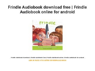 frindle audiobook frindle audiobook