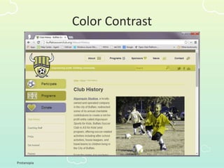 Protanopia
Color Contrast
 