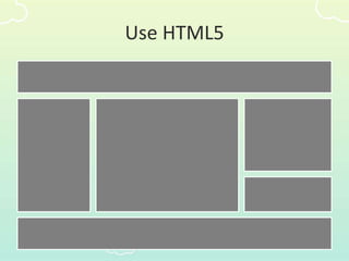 Use HTML5
 