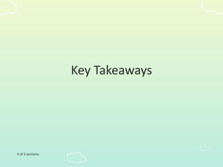 Key Takeaways
3 of 3 sections.
 