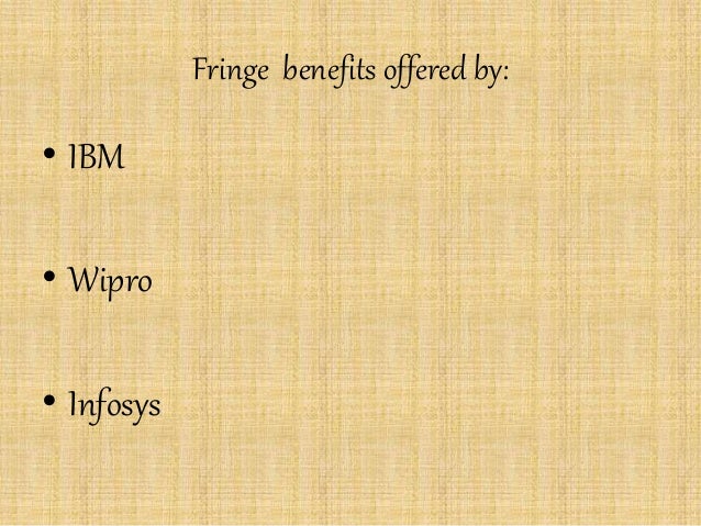 Fringe benefits stock options