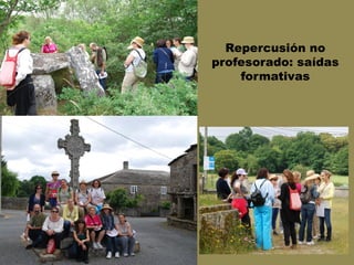 Repercusión no
profesorado: saídas
formativas
 