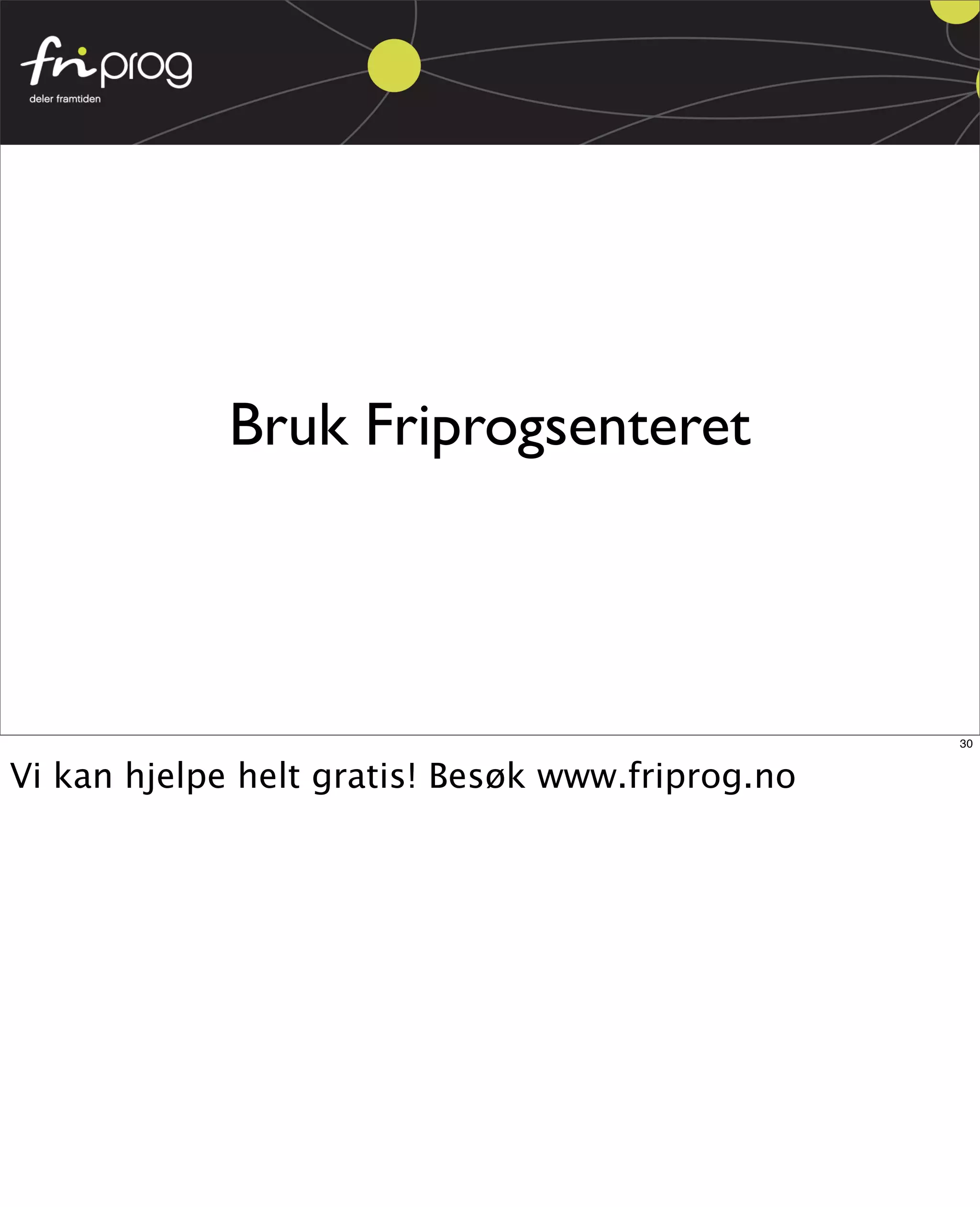 Fri Programvare for web