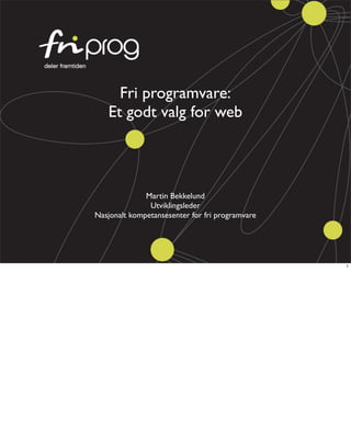 Fri Programvare for web