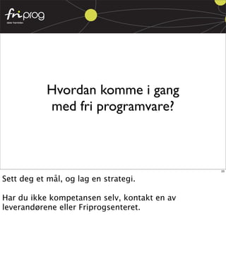 Fri Programvare for web