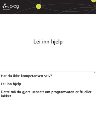 Fri Programvare for web