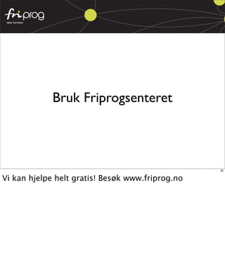 Fri Programvare for web