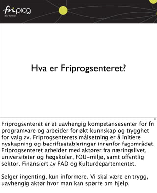 Fri Programvare for web