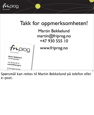Fri Programvare for web
