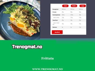 WWW.TRENOGMAT.NO
Frittata
 