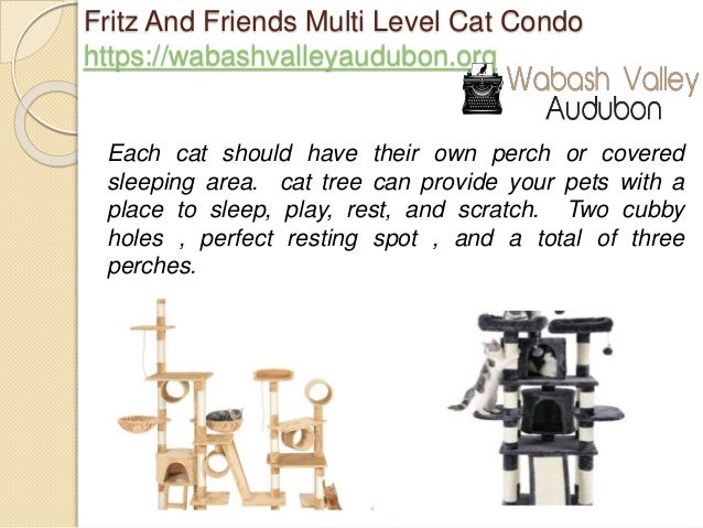 fritz and friends multi level cat condo