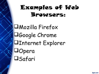 Web browsers and web servers | PPT