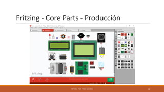 Fritzing - Core Parts - Producción
FRITZING - PROF. PEREZ SANABRIA 13
 