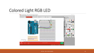 Colored Light RGB LED
FRITZING - PROF. PEREZ SANABRIA 43
 