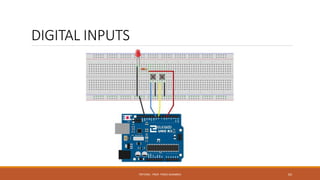 DIGITAL INPUTS
FRITZING - PROF. PEREZ SANABRIA 62
 