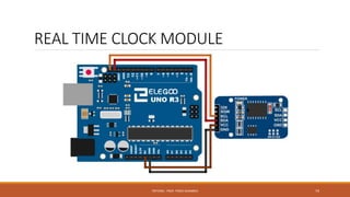 REAL TIME CLOCK MODULE
FRITZING - PROF. PEREZ SANABRIA 74
 