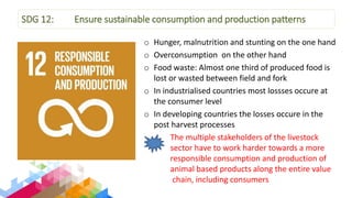 Overview of Livestock Contributions to the Sustainable Development Goals