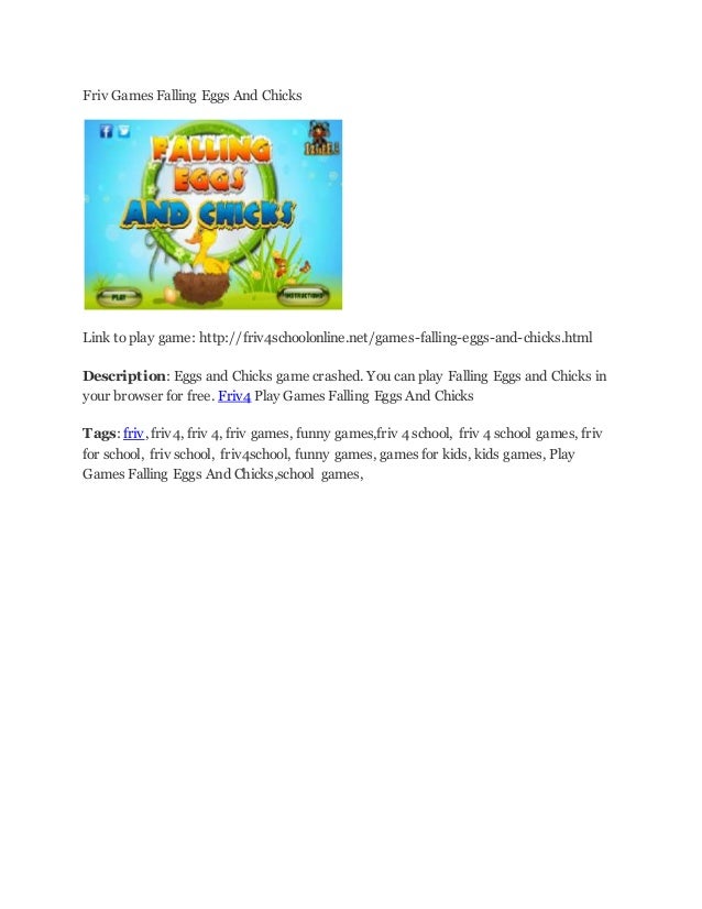 Friv games falling eggs and chicks