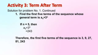 Sequence, It's Introduction in Generating Patterns | PPTX
