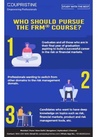 Who should pursue the FRM course