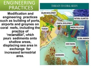 Frm 607 threats to coral reef b9 copy | PPTX