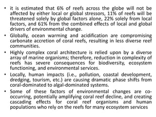 Frm 607 threats to coral reef b9 copy | PPTX