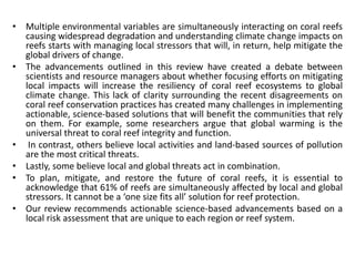 Frm 607 threats to coral reef b9 copy | PPTX