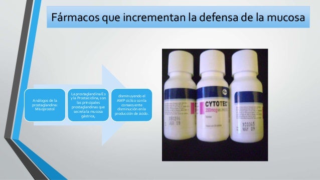 Fármacos antiácidos y protectores de la mucosa gástrica