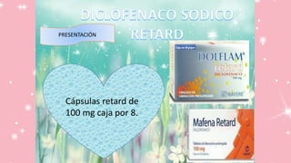 PRESENTACIÓN
Cápsulas retard de
100 mg caja por 8.
 