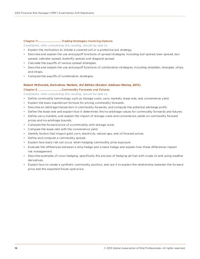 Chapter 11 trading strategies involving options