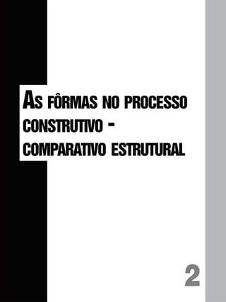 AS FÔRMAS NO PROCESSO
CONSTRUTIVO -
COMPARATIVO ESTRUTURAL
 