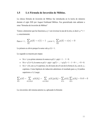 Fórmula de inversión de möbius | DOCX