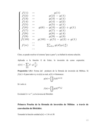 Fórmula de inversión de möbius | DOCX