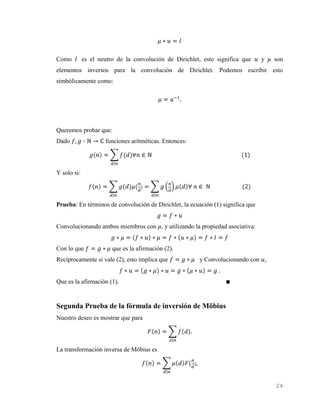 Fórmula de inversión de möbius | DOCX