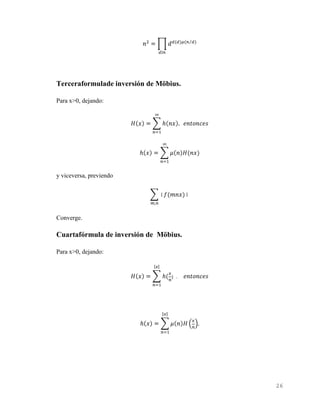 Fórmula de inversión de möbius | DOCX