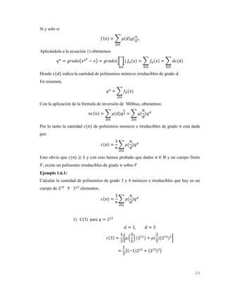 Fórmula de inversión de möbius | DOCX