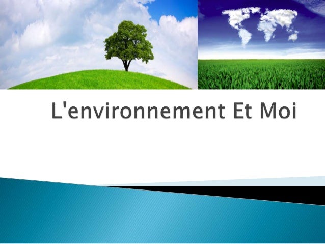 L Environnement Et Moi