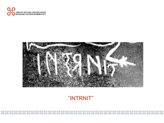 Från runsten till webb | PPT