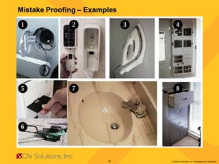 1 6 5 4 3 2 7 8 Mistake Proofing – Examples 