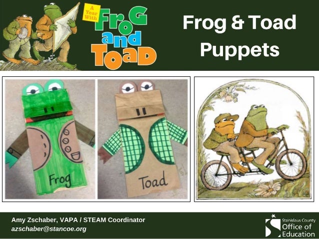frog and toad puppets