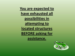 Group Roles4 people per groupDissector 1glovesDissector 2/Lab material personglovesObserver/recorder 1 Read instructions out loud to groupObserver/recorder 2Record observations (those dissecting can copy later)