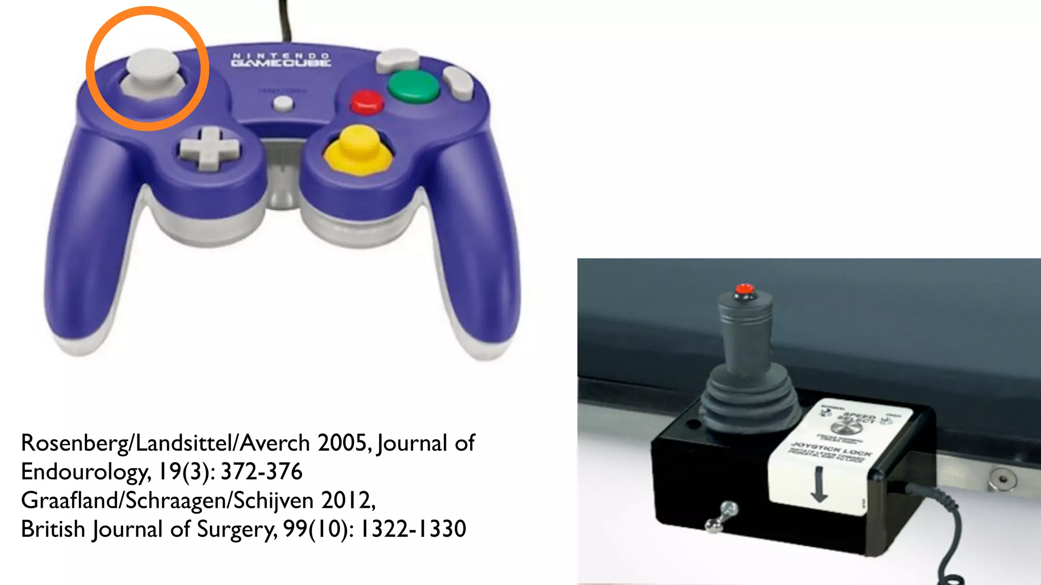 Rosenberg/Landsittel/Averch 2005, Journal of
Endourology, 19(3): 372-376
Graaﬂand/Schraagen/Schijven 2012,
British Journal of Surgery, 99(10): 1322-1330
 
